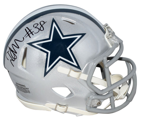 ISRAEL MUKUAMU AUTOGRAPHED DALLAS COWBOYS SPEED MINI HELMET COA