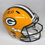 Aaron Rodgers Signed Autographed Green Bay Packers FS Replica Helmet Fanatics