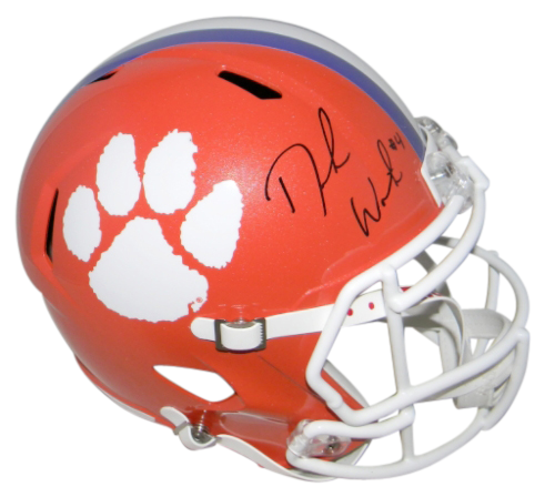 DESHAUN WATSON AUTOGRAPHED SIGNED CLEMSON TIGERS FULL SIZE SPEED HELMET BECKETT