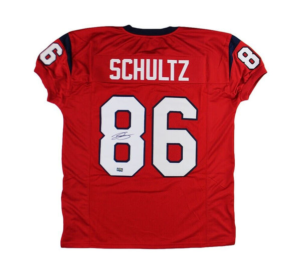 Dalton Schultz Signed Houston Custom Red Jersey