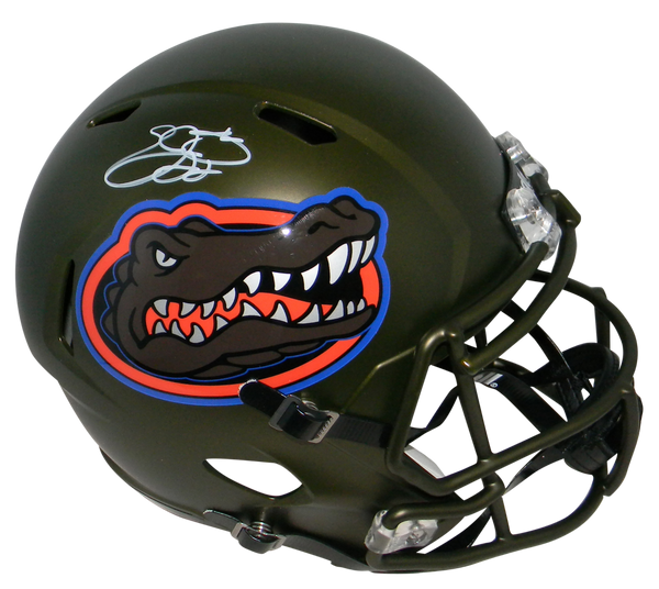 EMMITT SMITH SIGNED AUTOGRAPHED FLORIDA GATORS FULL SIZE SWAMP HELMET PROVA