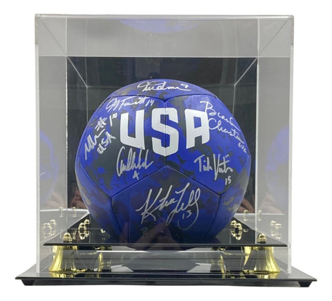 1999 USA Soccer Women's Team Signed Blue Nike Soccer Ball BAS ITP w/ Case