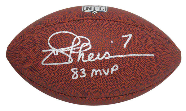 Washington JOE THEISMANN Signed Wilson Full Size NFL Football w/83 MVP -SCHWARTZ