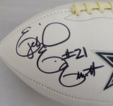 EZEKIEL ELLIOTT AUTOGRAPHED SIGNED COWBOYS WHITE LOGO FOOTBALL BECKETT 143243