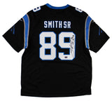Steve Smith Sr Signed Panthers Mitchell & Ness Game Black Jersey "Agent 89" Insc