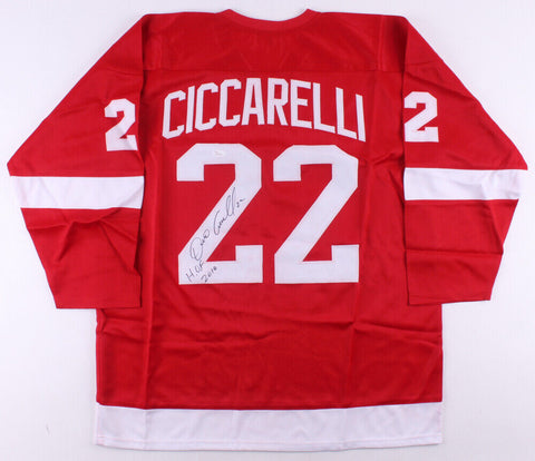 Dino Ciccarelli Signed Detroit Redwings Jersey Inscribed "HOF 2010" (JSA COA)