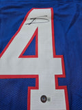 Stefon Diggs Signed Auto Buffalo Bills Blue Custom Jersey Beckett COA W147553