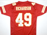 Tony Richardson Autographed Red Pro Style Jersey- Beckett W Hologram *Black