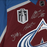 COLORADO AVALANCHE Team Autographed (Makar) Burgundy SC Jersey FANATICS LE 100