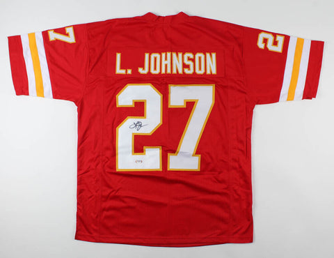 Larry Johnson Signed Chiefs Jersey (PSA COA) Kansas City Running Back 2003-2011