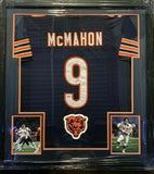 Jim McMahon Signed Bears 36" x 39" Custom Framed Jersey (Schwartz COA) Punky QB