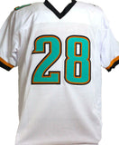 Fred Taylor Autographed White Pro Style Jersey - Beckett W *Silver