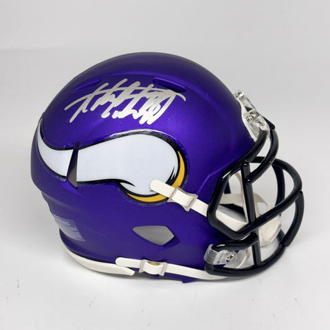 Adrian Peterson Autographed Signed Vikings Mini Helmet Beckett