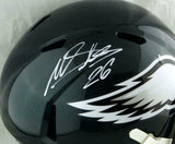 Miles Sanders Autographed Eagles Full Size Speed Helmet - JSA W Auth *White