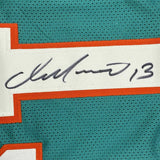 Autographed/Signed DAN MARINO Miami Teal Football Jersey JSA COA Auto