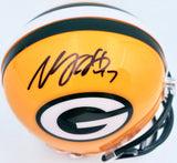 DAVANTE ADAMS AUTOGRAPHED GREEN BAY PACKERS MINI HELMET BECKETT BAS 185816