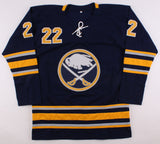 Johan Larsson Signed Sabres Jersey (Beckett COA) Playing career 2010-present