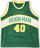 SEATTLE SUPERSONICS SHAWN KEMP AUTOGRAPHED SIGNED GREEN JERSEY JSA STOCK #215745