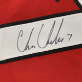 Autographed/Signed CHRIS CHELIOS Chicago Red Hockey Jersey JSA COA Auto