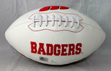 TJ Watt Autographed Wisconsin Badgers Logo Football -JSA W Auth