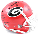 Herschel Walker Autographed Georgia F/S Authentic Stats Helmet-Beckett W