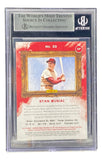 Stan Musial Signed Cardinals 2017 Panini Diamond Kings #33 Slabbed Card BAS