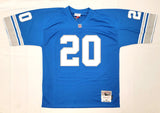 Barry Sanders Signed Detroit Lions 1996 Mitchell & Ness Jersey Beckett Witnessed