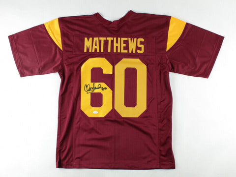 Clay Matthews Jr Signed USC Trojans Jersey (JSA COA) Cleveland Browns L.B.