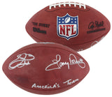 Emmitt Smith & Tony Dorsett "Americas Team" Signed Official Football BAS & JSA