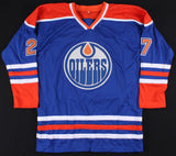 Milan Lucic Signed Edmonton Oilers Jersey (Beckett COA) NHL Career 2007-present