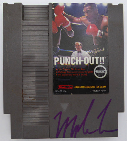 Mike Tyson Autographed Punch-Out!! Video Game Nintendo Cartridge Beckett BM17964