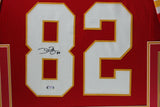 DWAYNE BOWE (Chiefs red SKYLINE) Signed Autographed Framed Jersey PSA