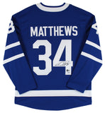 Maple Leafs Auston Matthews Signed Blue Fanatics Jersey Autographed BAS