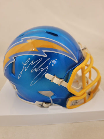 LADD MCCONKEY SIGNED LA CHARGERS FLASH SPEED MINI HELMET BECKETT QR