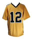 Marques Colston Signed/Auto Saints Custom Gold Football Jersey JSA 165271