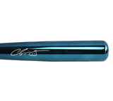 Chipper Jones Signed Atlanta Braves Rawlings Blue Chrome MLB Bat