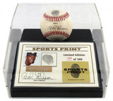 Bob Gibson Signed LE ONL Baseball w/ Thumbprint & Display Case / Beckett LOA