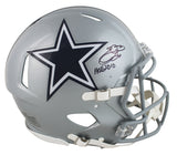 Cowboys Emmitt Smith "HOF 10" Signed F/S Speed Proline Helmet W/ Case BAS Wit