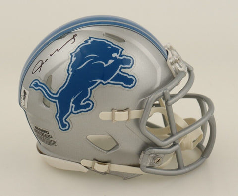 Jameson Williams Signed Detroit Lions Speed Mini Helmet (JSA & Williams Holo) WR