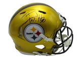 T.J. Watt Autographed Full Size Flash Authentic Football Helmet Steelers JSA