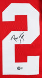 Ronnie Lott Authentic Signed Red Pro Style Jersey Autographed BAS Witnessed