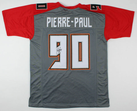 Jason Pierre-Paul Signed Buccaneers Throwback Jersey (JSA) Tampa Bay O.L.B.