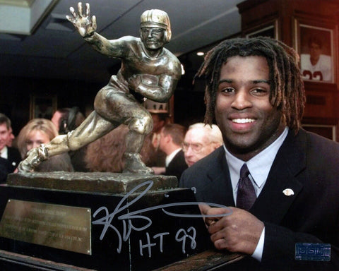 RICKY WILLIAMS AUTOGRAPHED TEXAS LONGHORNS HEISMAN TROPHY 8x10 PHOTO COA