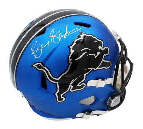 Barry Sanders Signed Detroit Lions Speed Full Size Alternate 2024 NFL Helmet