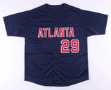 John Smoltz Signed Atlanta Braves Throwback Jersey (JSA COA) 8xAll Star Pitcher