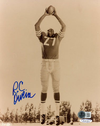 R.C. Owens Autographed San Francisco 49ers 8x10 Photo Beckett 45673