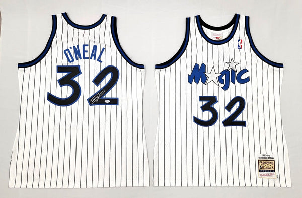 Shaquille O'Neal Signed Magic White 1993-94 M&N Authentic Jersey PSA/DNA ITP