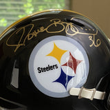 Jerome Bettis Autographed Signed Pittsburgh Steelers Mini Helmet Beckett Gold