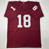 Autographed/Signed Jason White 03 Heisman Oklahoma Maroon College Jersey JSA COA