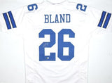 DaRon Bland Autographed White Pro Style Jersey-Beckett W Hologram *Silver